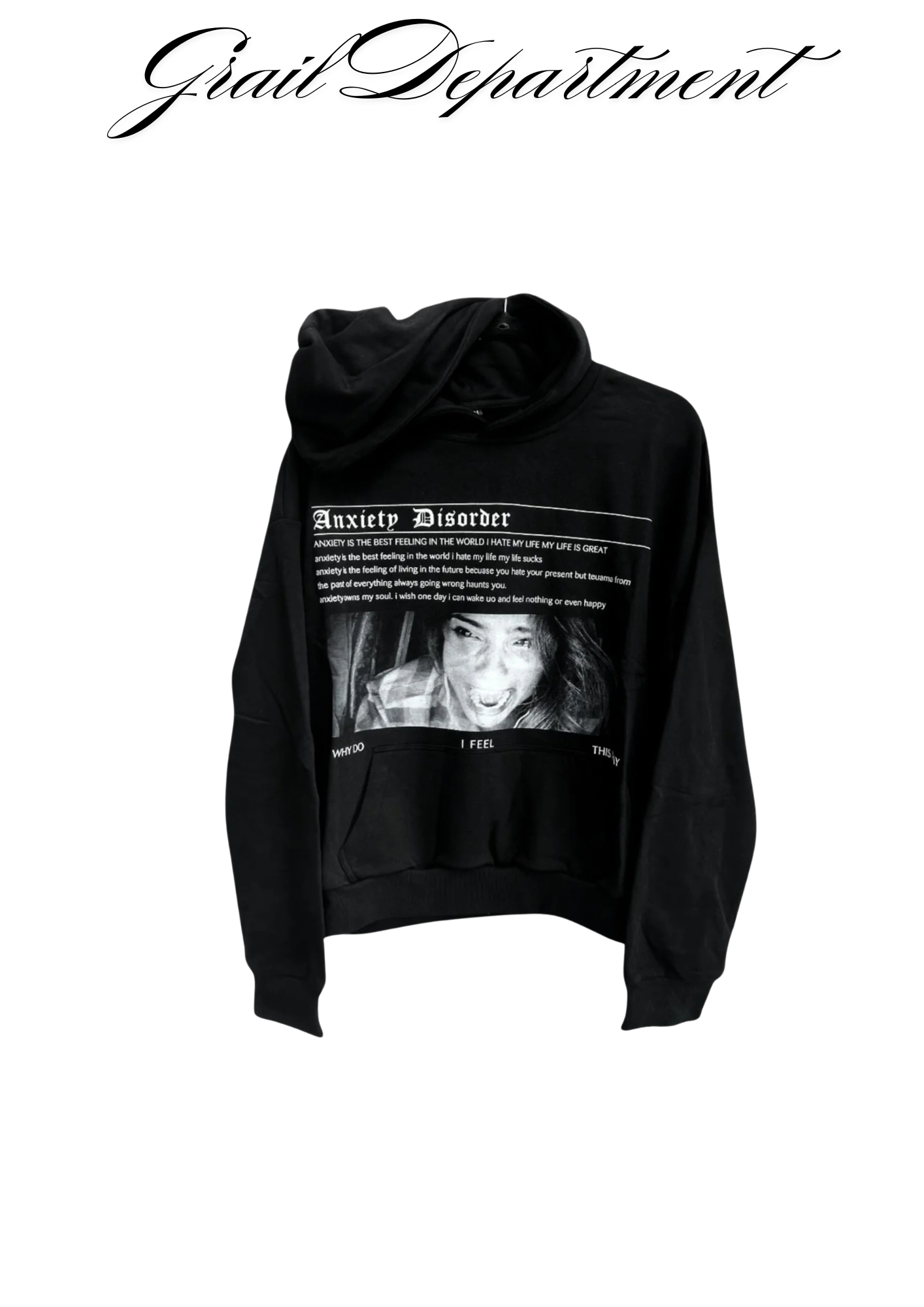 'ANXIETY DISORDER' HOODIE ⊹