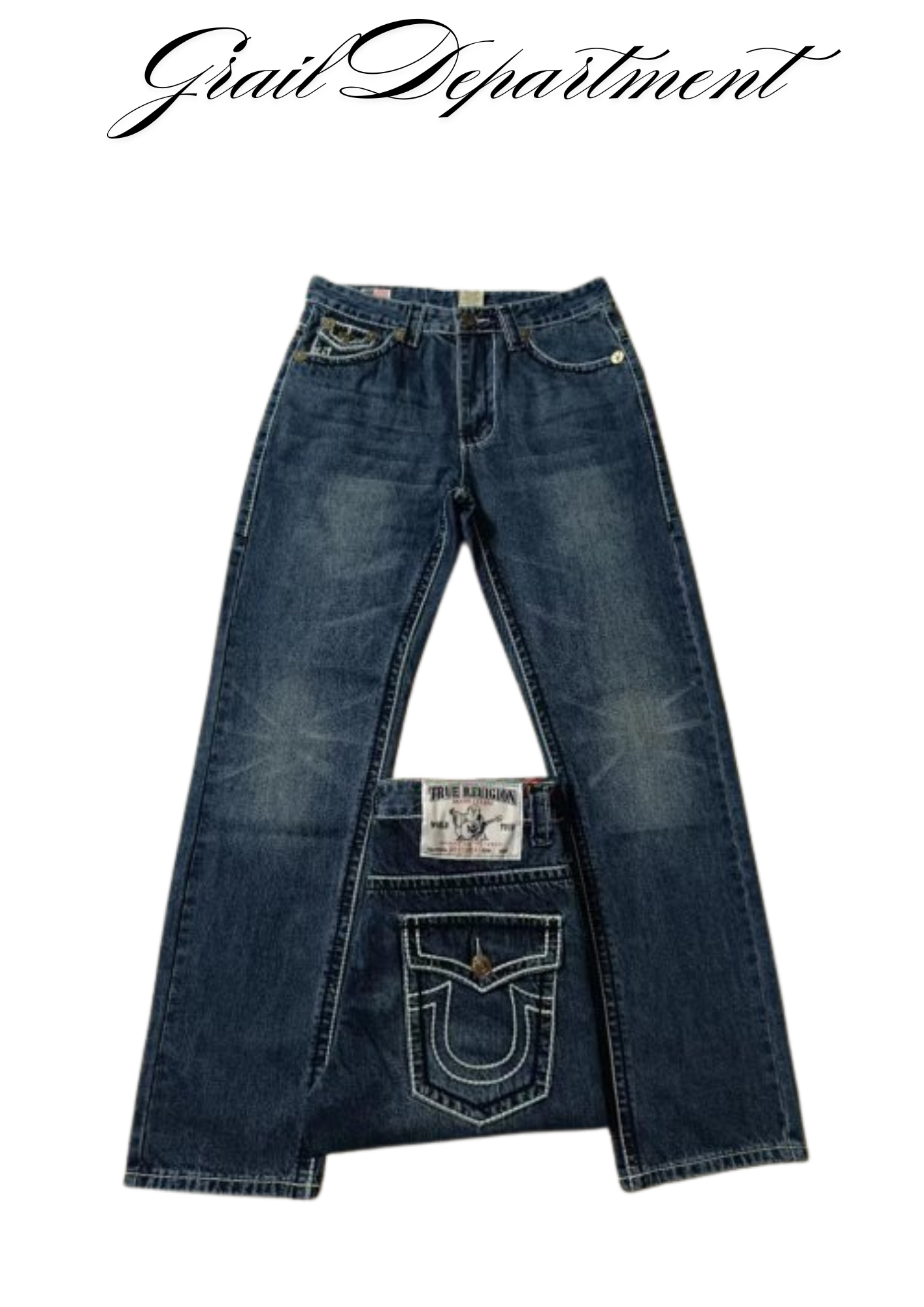 'TR' BOOTCUT JEANS (Dark Blue) ⊹