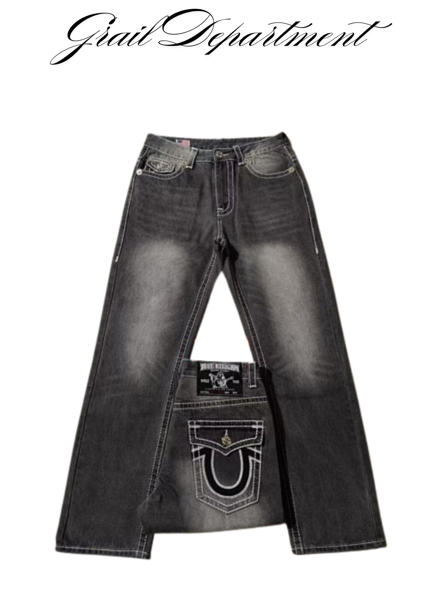 'TR' BOOTCUT JEANS (Gray) ⊹