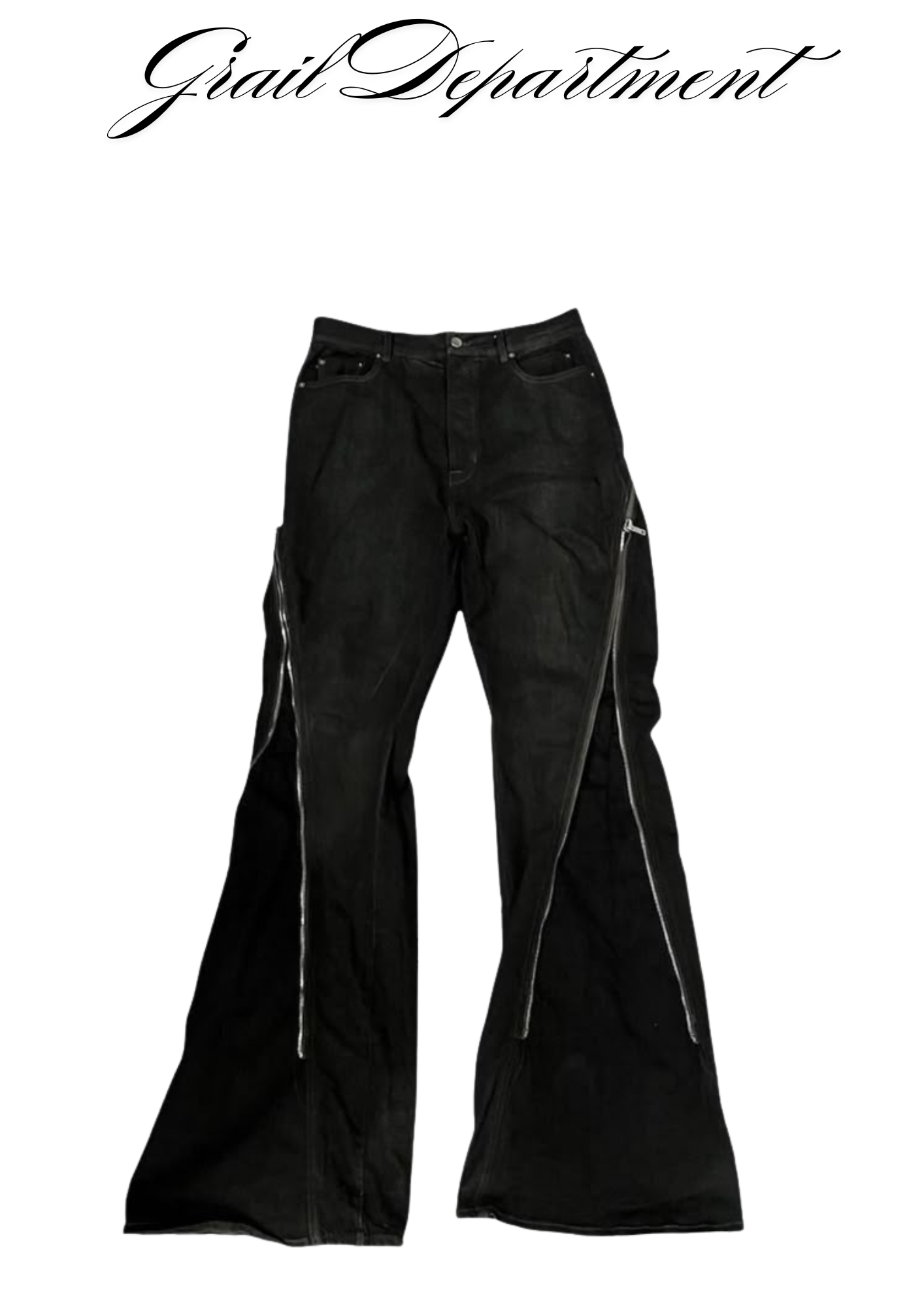 'Z!PPED' FLARED JEANS ⊹