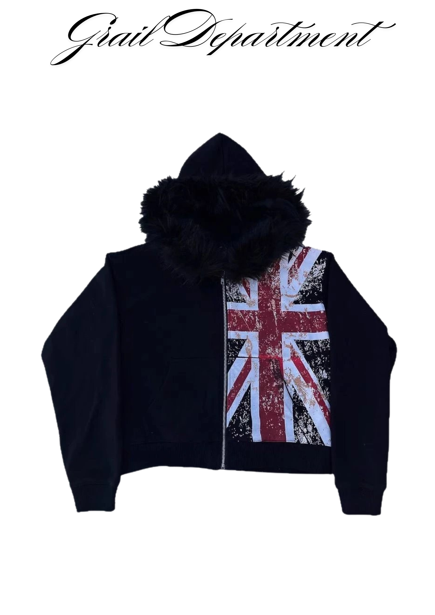 'UK' FUR HOODIE  ⊹