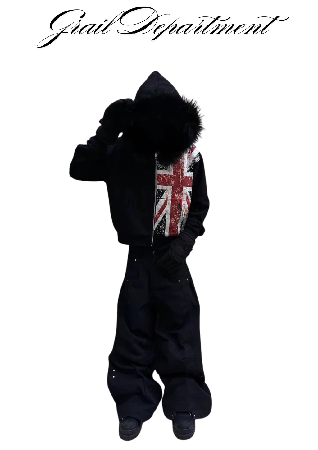 'UK' FUR HOODIE  ⊹