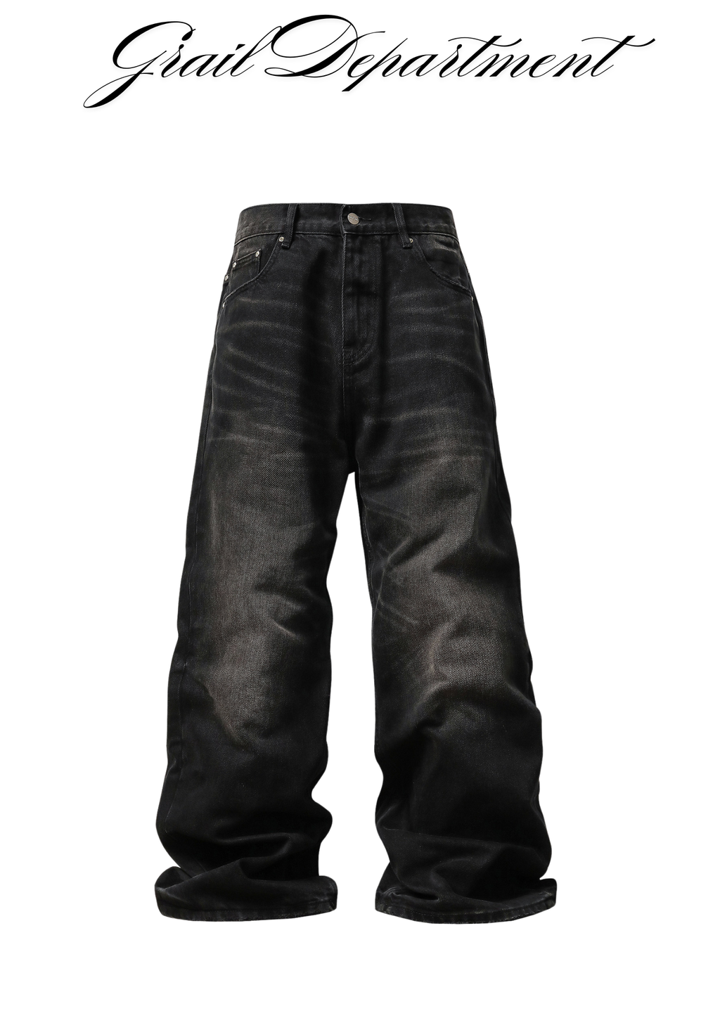 'RAVEN' STUDDED BAGGY JEANS ⊹