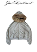 'BLANK' FUR HOODIE ⊹