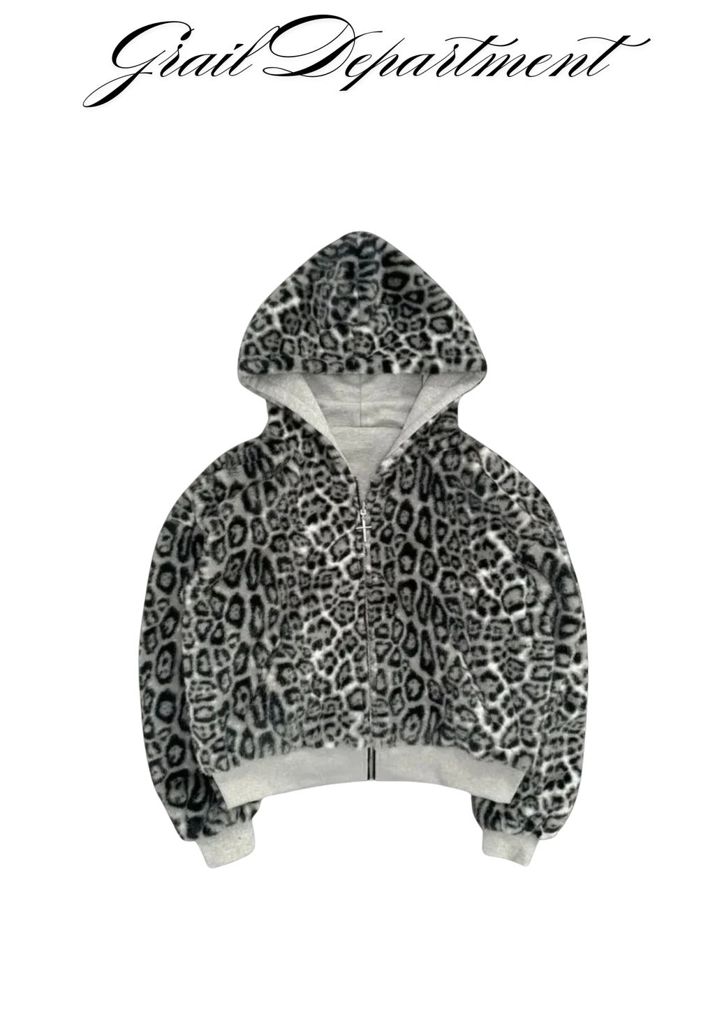 'SNOWLEOPARD' REVERSIBLE HOODIE ⊹