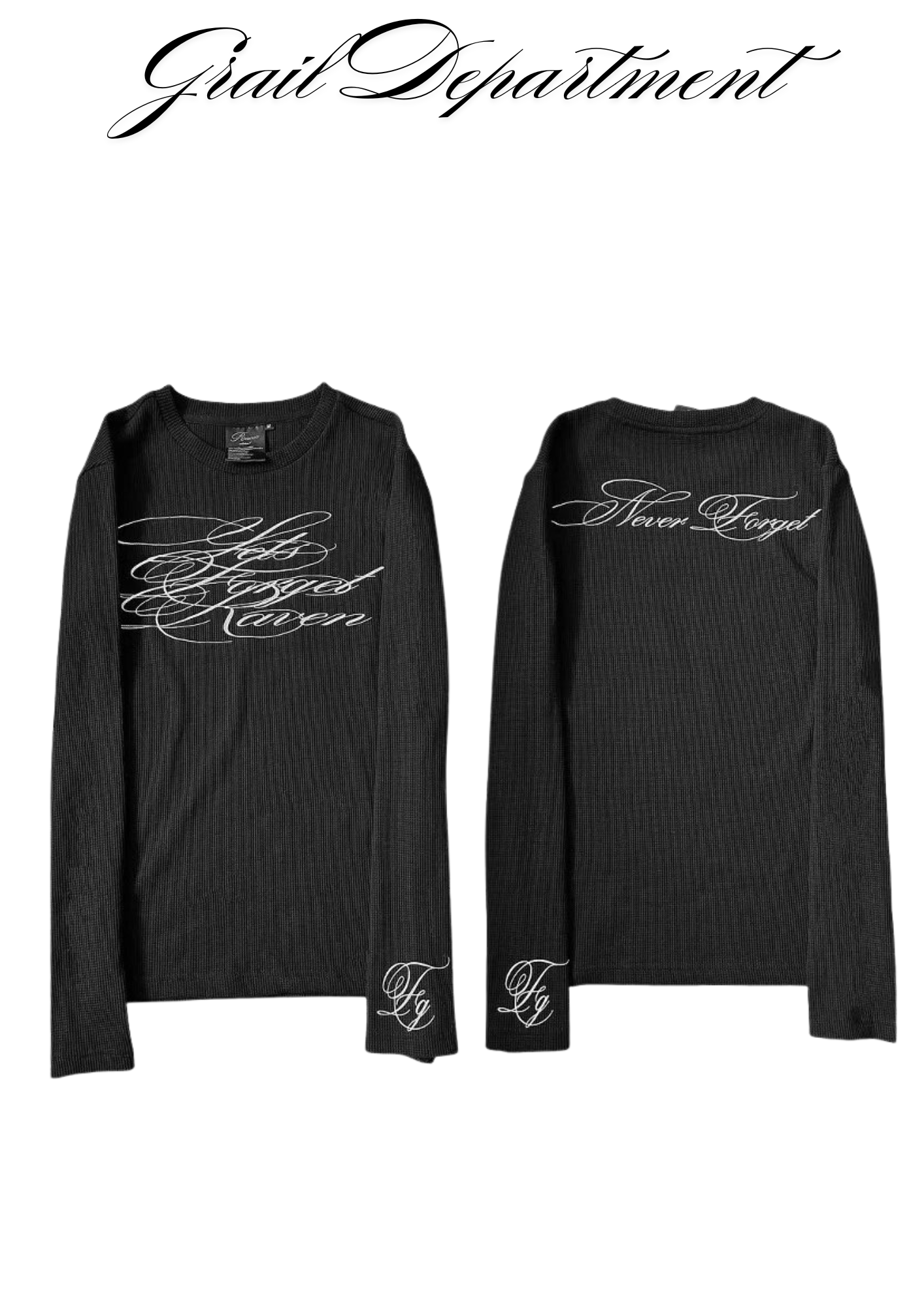 'F0RGET RAVEN' LONGSLEEVE ⊹